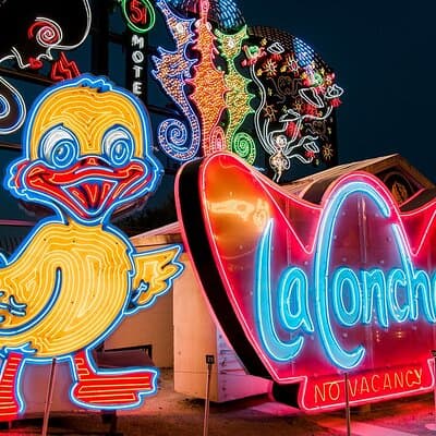 Las Vegas: Neon Museum Night Experience and Open-Top Bus Tour