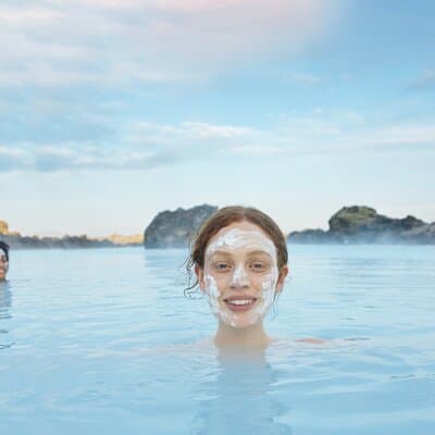 Blue Lagoon Admission with Mask, Drink, Transfers from Reykjavik