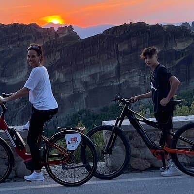 Sunset Meteora Tour on E-Bike
