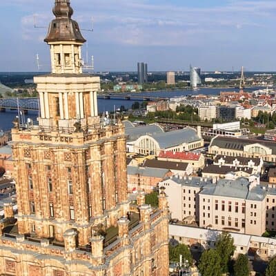 Panorama Riga top view of Riga City