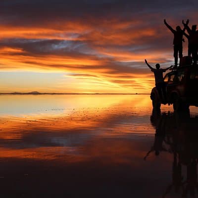 Uyuni Salt flat 2 day+sunset at Salt Water Region + Mirror effect
