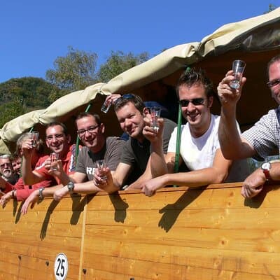 Ship and wagon ride Cochem Treis