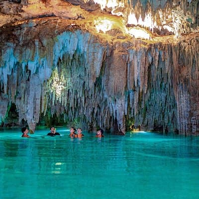 Tulum Guided Tour, Magical Cenote, Lagoon Snorkeling and Beachside Lunch