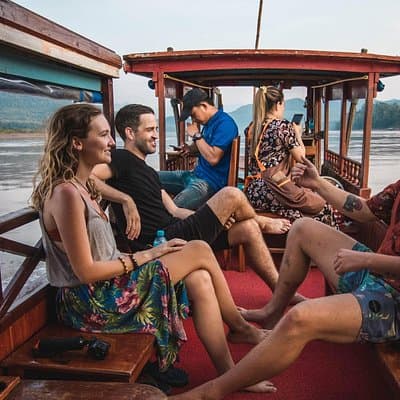 1 Day Mekong Cruise to Pak Ou Caves and Kuang Si Waterfalls