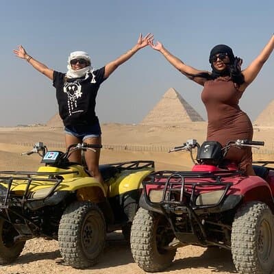 Giza Pyramids, Sphinx, Camel, ATV Bike, Shopping & Dinner Cruise
