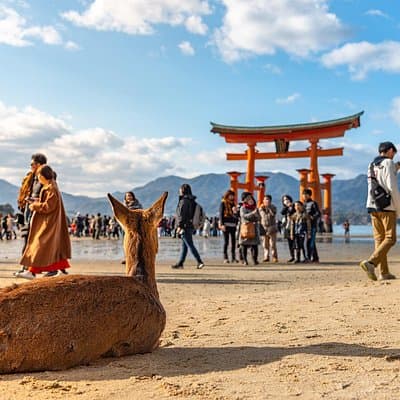 Hiroshima and Miyajima Day Trip with Itsukushima Shrine & Ferry