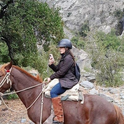 From Santiago to the Andes: 4x4, horseback riding, waterfall visit and barbecue