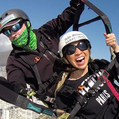 Tandem Paragliding Cape Town Experience TABLE MOUNTAIN PARAGLIDE