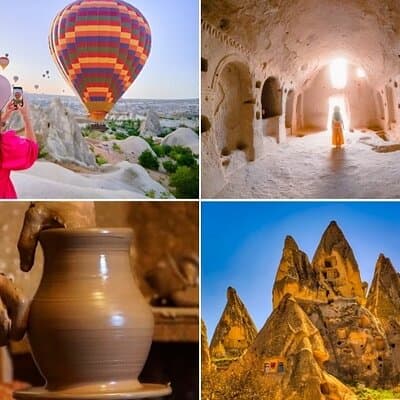 Antalya : 2 Days Cappadocia Tour w/ Option Cave Hotel Ballon Ride