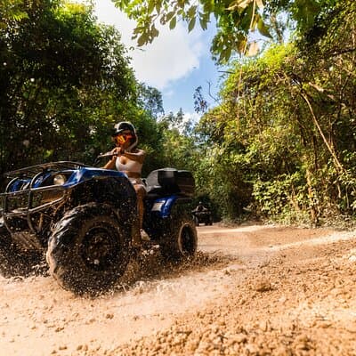 Cancun ATV Jungle Adventure, Ziplines, Cenote and Tequila Tasting