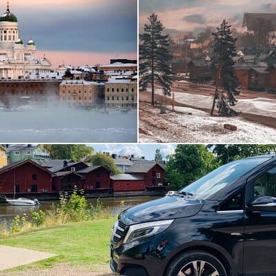 Helsinki and Porvoo Private Tour by Luxury Car with Guide