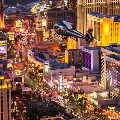 Las Vegas Strip Helicopter Night Flight