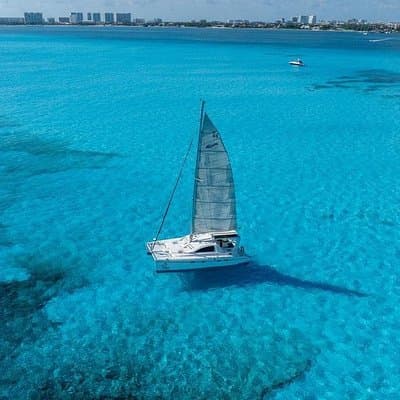 Isla Mujeres Day Tour with Catamaran, Snorkeling & Beach Club