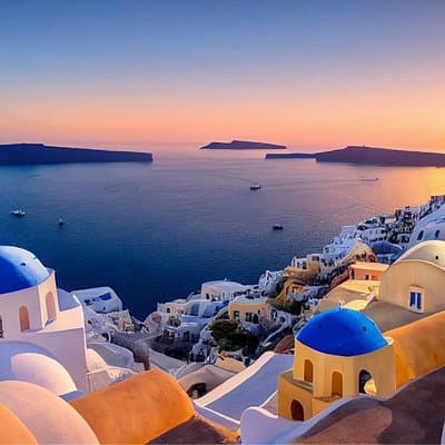 Santorini Highlights Minibus Tour with Oia Sunset