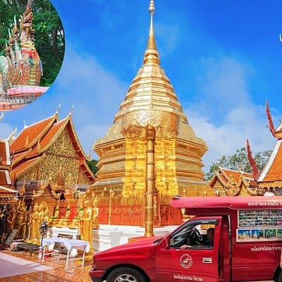 Doi Suthep Temple Tour by Local Red Car – 3 Hours Experience