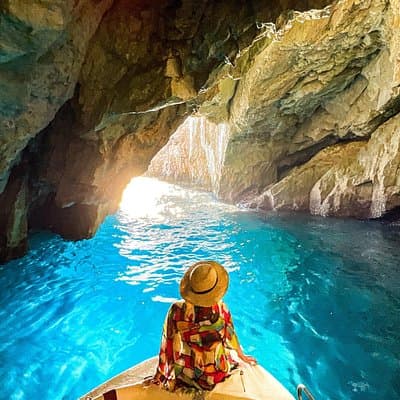 VIP Full Day Tour Shipwreck Blue Caves and top view