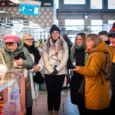 Riga Central Market & Traditional Food tasting experience