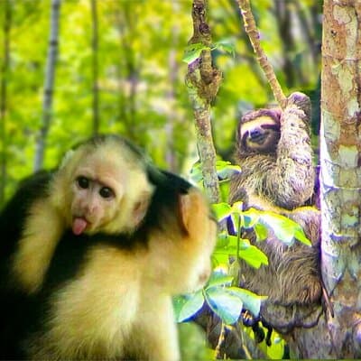 Monkey and Sloth Jungle Habitat Panama Tour
