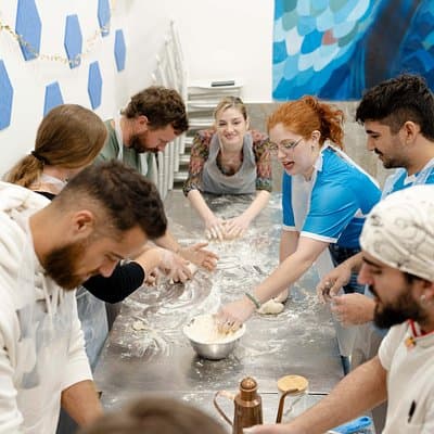 Aula de Preparo de Pizza de Nápoles e de Culinária de Tiramisu