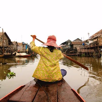 Half Day Kampong Phluk with Sunset, Boat and Guide from Siem Reap