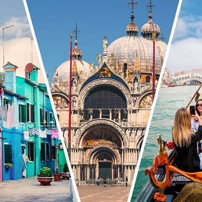 St. Mark's, Doge's Palace & Gondola Ride with Murano and Burano