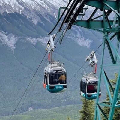 Banff Gondola Hot Springs Bow Falls and Three Lakes tour