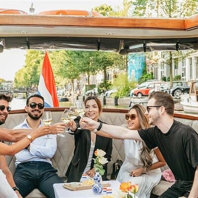 Amsterdam Canal Cruise with Cheese and Wine