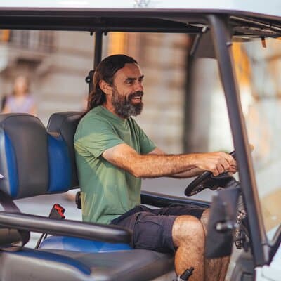 Rome on a Golf Cart Semi-Private Tour Max 6 with Private Option