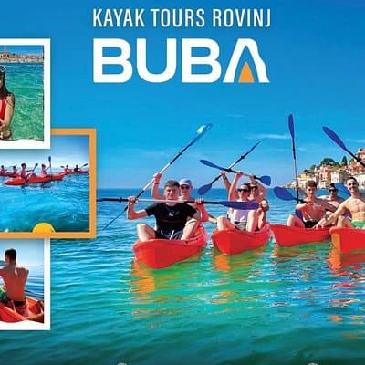 BUBA-Kayak Tours Rovinj GRATIS-bebidas, imágenes, equipo de snorkel