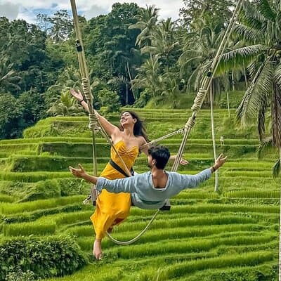 Ubud Monkey Forest - Rice Terrace - Jungle Swing - Water Temple