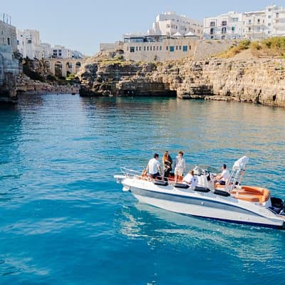 Shared Boat Tour in Polignano a Mare with Aperitif