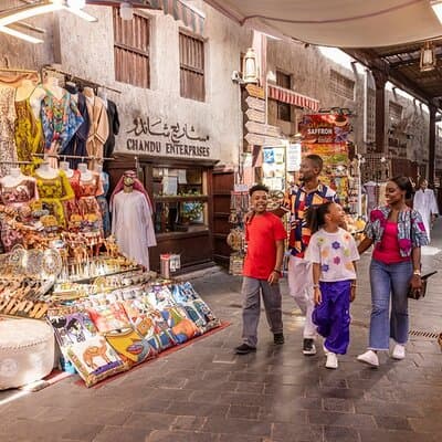 Private Old Dubai Souks Walking Tour with Abra Ride & Transfers