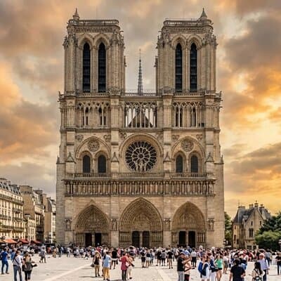 Notre-Dame Interior or Exterior Tour with Scheduled Group Access