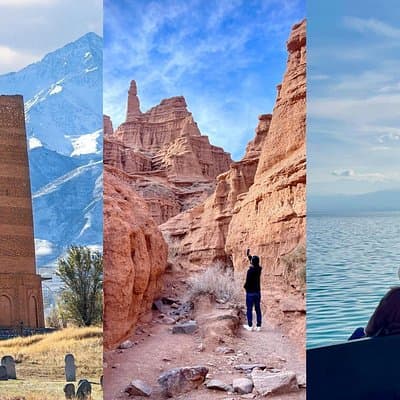 All-Inclusive Day Trip: Burana, Canyons & Issyk Kul with Pickup