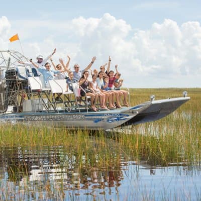 Everglades Airboat, Wildlife Exhibit and Roundtrip Bus from Miami