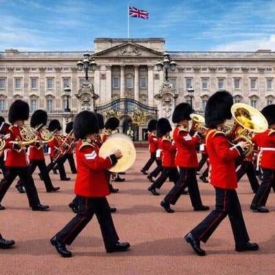 Changing of the Guard at Buckingham Palace with Funny Historian