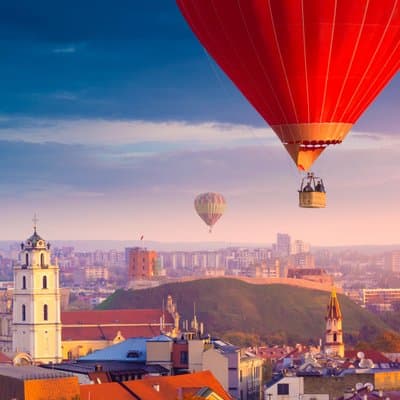 Premium Hot Air Balloon Ride Over Vilnius(when possible)or Trakai