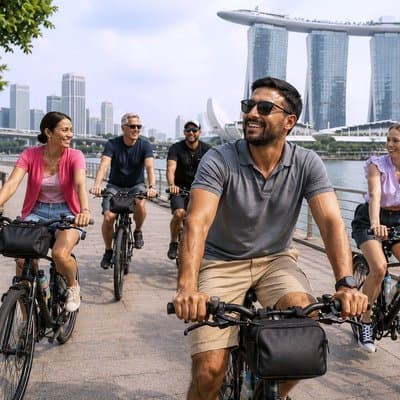 Singapore Highlights Small Group Bike Tour on Full-Sized Bicycles