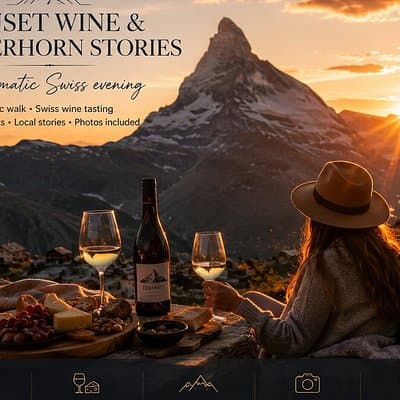 Matterhorn Sunset Wine & Stories - cinematic photos included