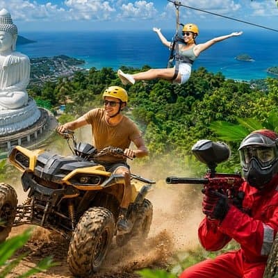 ATV Riding To The Big Buddha And Zipline In Phuket