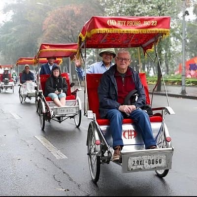 Hanoi Old Quarter Sightseeing Tour by Traditional Cyclo Rickshaw