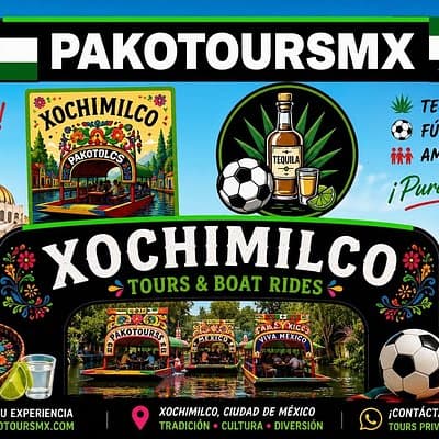 Pako ToursMX Trajinera Fiesta Float- Xochimilco Mexico City