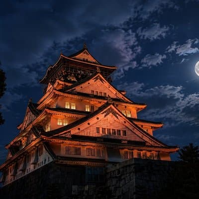 Osaka Ghost Tour: Castle Night Walk, Dark History & Namba Curses