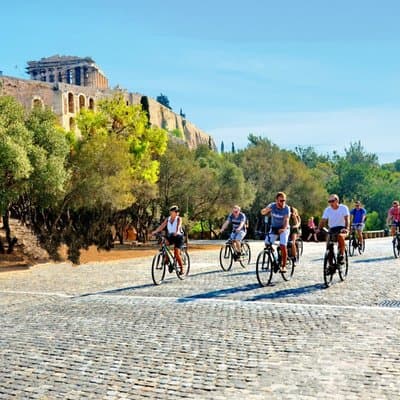 Athens Scenic Bike Tour with Regular or Electric Bike + Acropolis