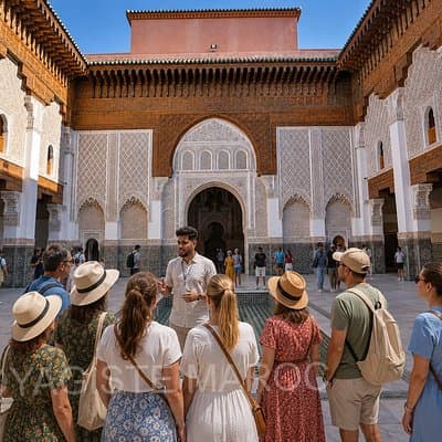 Marrakech : Madrasa Ben Youssef & Secret Garden and Medina Tour