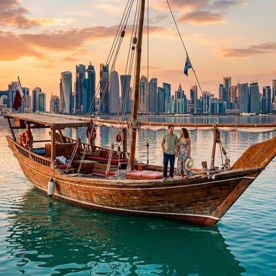 Doha City Tour & Dhow Cruise: Souq Waqif, Katara & The Pearl