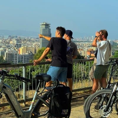 Montjuic Barcelona: Panoramic eBike Tour Views & Tapas stop