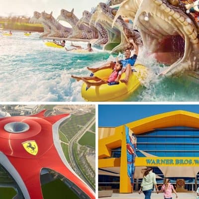 Yas Island Single or Multiple Parks Combo Ferrari, Warner or Yas