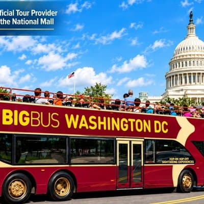 Hop-on Hop-off Tour of DC with 18 Stops and Arlington Audio Tour