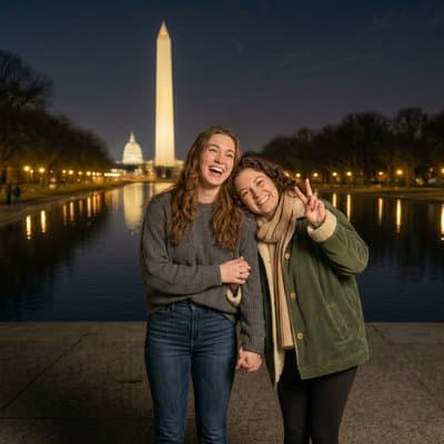 Washington DC Night Tour: ICONIC Landmarks, Monuments SMALL GROUP